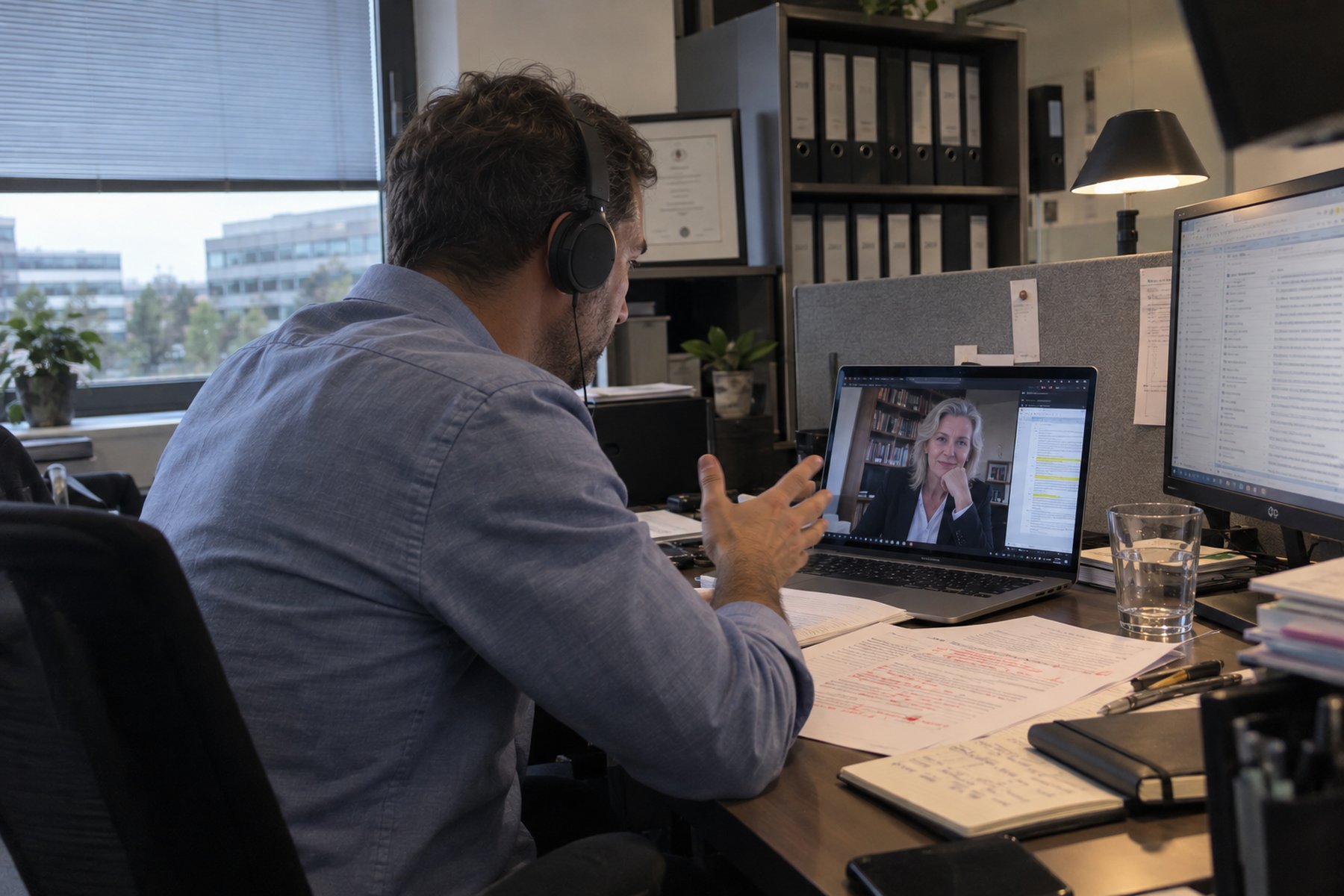Séance individuelle en visioconférence avec un coach anglophone, ancien avocat